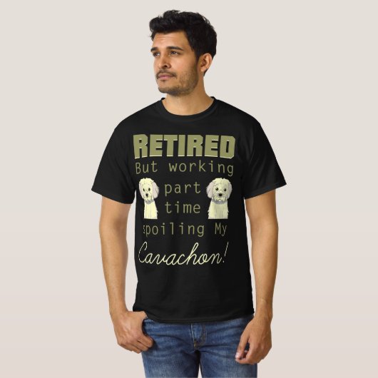 Remüde Spoiling Cavachon Geschenk T-Shirt (Vorne ganz)