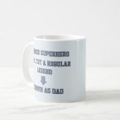 Remüde Superhero jetzt nur noch eine regelmäßige L Kaffeetasse (Vorderseite Links)