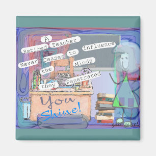 Remüde Teacher Art Geschenke Magnet