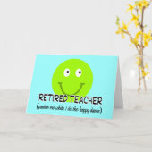 Remüde Teacher Green Happy Dance" Geschenke Karte (Gelbe Blume)
