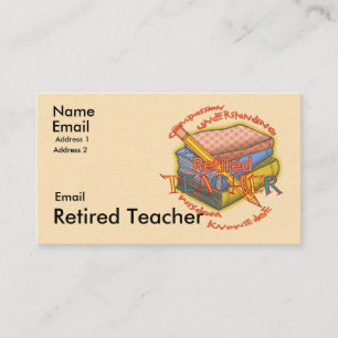 Remüde Teacher Motto Visitenkarte