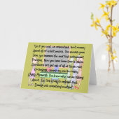 Remüde Teacher Story Art Geschenke "Crazy Parents" Karte (Gelbe Blume)