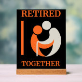 Remüde Together Desk Sign Office Geschenk Acrylschild (Neutral)
