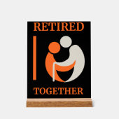 Remüde Together Desk Sign Office Geschenk Acrylschild (Vorderseite)