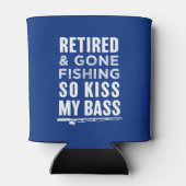 Remüde und Gone Fischen so küssen mein Bass lustig Dosenkühler (Rückseite)