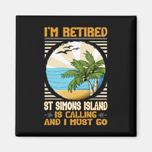 Remüde US Coast Funny Sea Lover St Simons Island Magnet