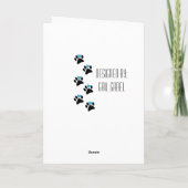 Remüde Veterinary Grußkarte Karte (Rückseite)