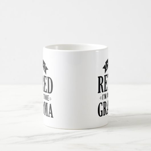 Remüde Vollzeit Oma Kaffeetasse (Mittel)