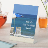 Remüde...Wir sehen uns am Beachpodestal Schild (In Situ)