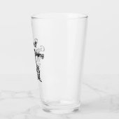 Remüde wird Schwarzen Text fischen Glas (Links)