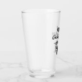 Remüde wird Schwarzen Text fischen Glas (Rechts)