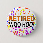 Remüde Woo Hoo Confetti Party Button (Vorderseite)