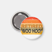 Remüde Woo Hoo mit Vintagem Sonnenuntergang Magnet (Vorderseite/Rückseite)