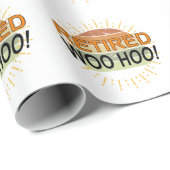 Remüde Woo Hoo Vintag Sunburst Sunset Geschenkpapier (Rolleneckpunkt)