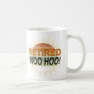 Remüde Woo Hoo Vintag Sunburst Sunset Kaffeetasse