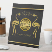 Remüde zertifizierte Flamingo Collector Black Gold Sockelschild (In Situ)