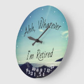 Remüde Zitat Ahh, was immer ich bin remüde Ozean S Große Wanduhr (Winkel)