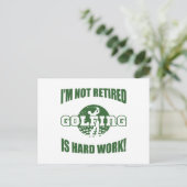 Remüden Golf Lover Postkarte (Stehend Vorderseite)