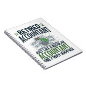 Remüder Buchhalter Funny CPA Rentirement Happier Notizblock (Rechte Seite)
