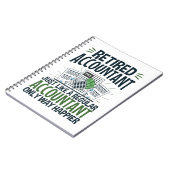 Remüder Buchhalter Funny CPA Rentirement Happier Notizblock (Linke Seite)