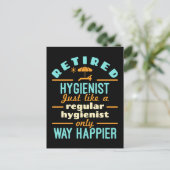 Remüder Dental Hygienist RDH Happier Postkarte (Stehend Vorderseite)