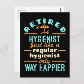 Remüder Dental Hygienist RDH Happier Postkarte (Vorne/Hinten)