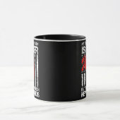 Remüder Feuerwehrmann Thin Red Line Funny Tasse (Zentrum)