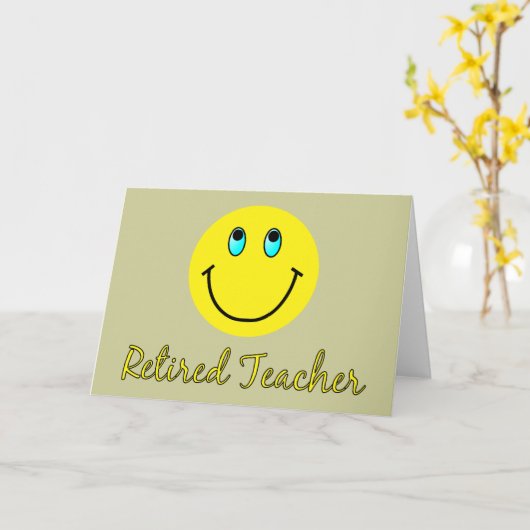 Remüder Lehrer YELLOW Karte (Gelbe Blume)