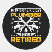 Remüder Plumber Runder Aufkleber (Vorderseite)