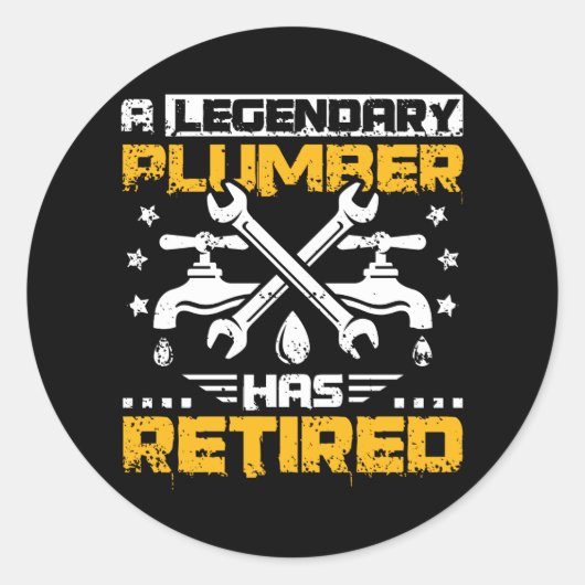 Remüder Plumber Runder Aufkleber (Vorderseite)