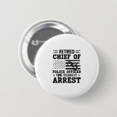 Remüder Polizeichef - amerikanisch-lustig Button (Vorne & Hinten)