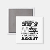 Remüder Polizeichef - amerikanisch-lustig Magnet (Vorderseite/Rückseite)