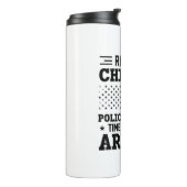 Remüder Polizeichef - amerikanisch-lustig Thermosbecher (Nach links gedreht)