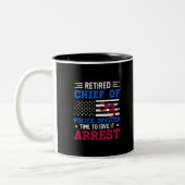 Remüder Polizeichef - amerikanisch-lustig Zweifarbige Tasse (Links)