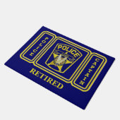 Remüder Polizeikapitän Custom Door Mat Fußmatte (Schrägansicht)