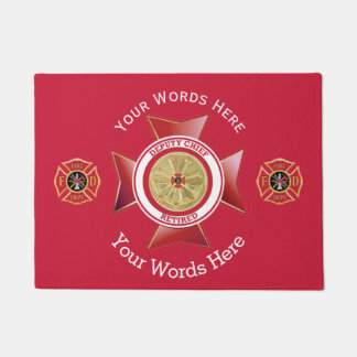 Remüder stellvertretender Feuermeister 4 Bugle Cus Fußmatte