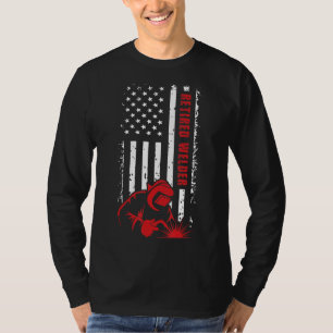 Remüder Welder US Flag Welder Retirement T-Shirt