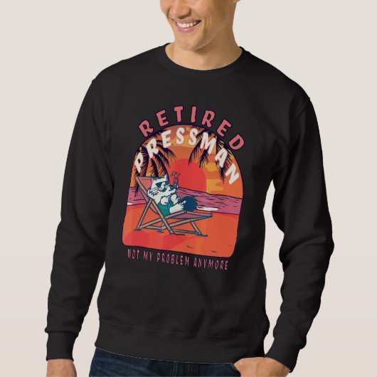 Remüman Pressman Vintag Retirement Sweatshirt (Vorderseite)