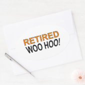 Remüo Woo Hoo Ovaler Aufkleber (Umschlag)