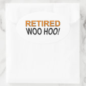 Remüo Woo Hoo Ovaler Aufkleber (Tasche)