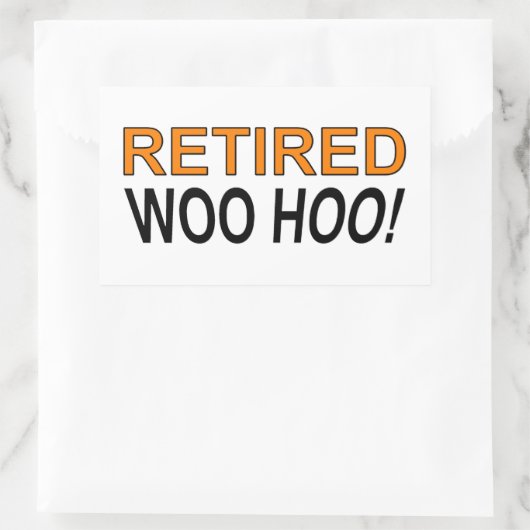 Remüo Woo Hoo Rechteckiger Aufkleber (Tasche)