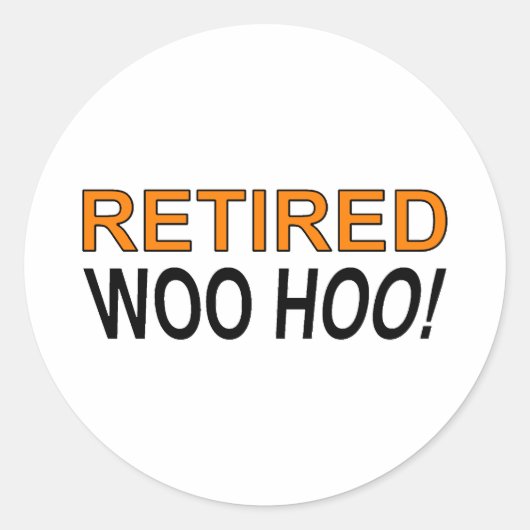 Remüo Woo Hoo Runder Aufkleber (Vorderseite)