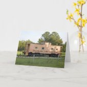 Remüose Caboose Blank Card Karte (Gelbe Blume)