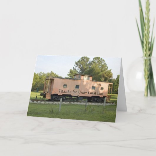 Remüose Caboose Blank Card Karte (Vorderseite)