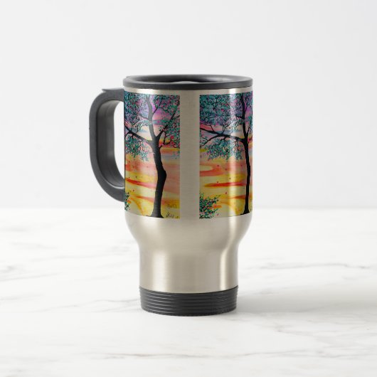 Remy and Ky Painted Tree Cup Reisebecher (Vorderseite Links)