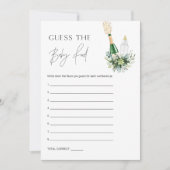 REMY Guess the Baby Food Baby Shooter Game Card Einladung (Vorderseite)