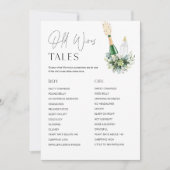 REMY Old Ehefrauen Tales Baby Shower Game Card Einladung (Vorderseite)