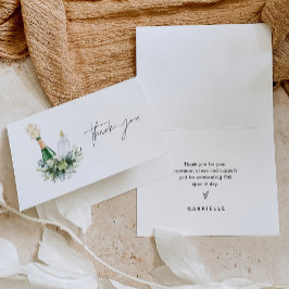 Remy Poppin Bottles Baby Shower Dankeskarte