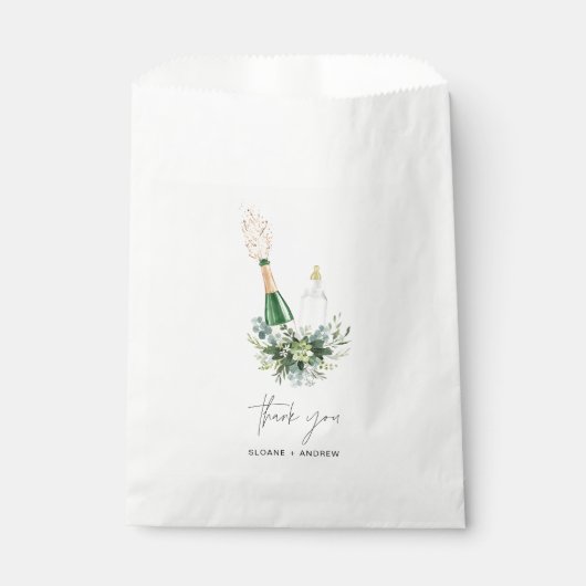 REMY Poppin Flaschen Babydusche Geschenktütchen (Vorderseite)