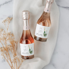 REMY Poppin Flaschen Babydusche Mini Schaumweinetikett